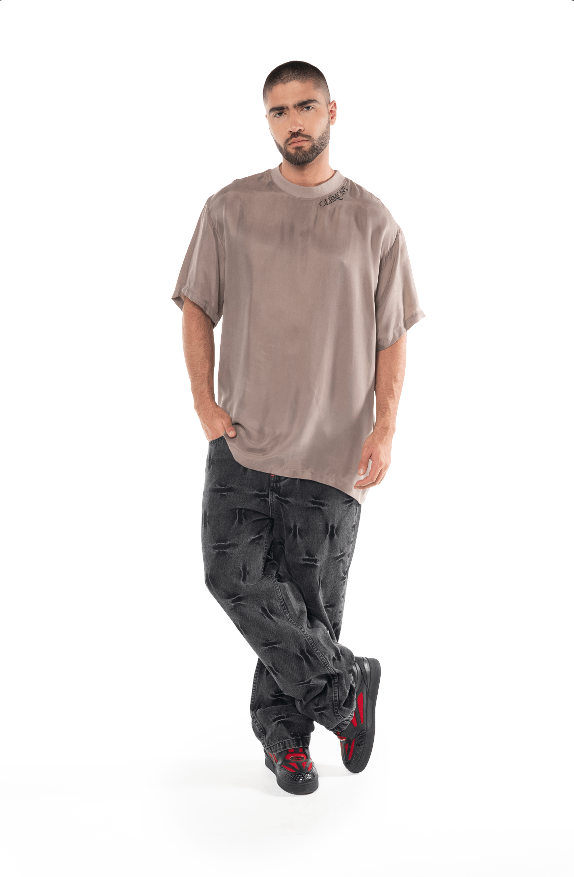 CAMISETA OVERSIZED ANGOSCIA NUDE MASCULINO CLEMONT - CLEMONT.CO S.A.S.