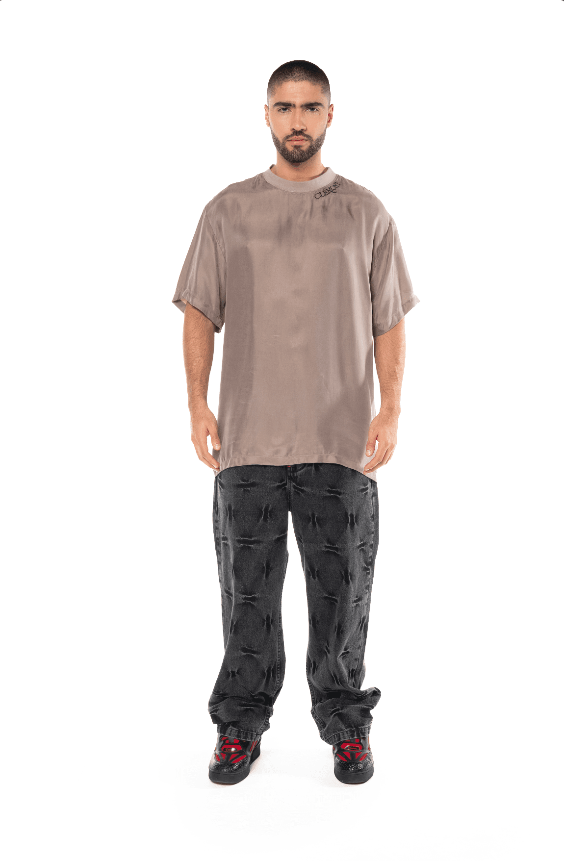 CAMISETA OVERSIZED ANGOSCIA NUDE MASCULINO CLEMONT - CLEMONT.CO S.A.S.