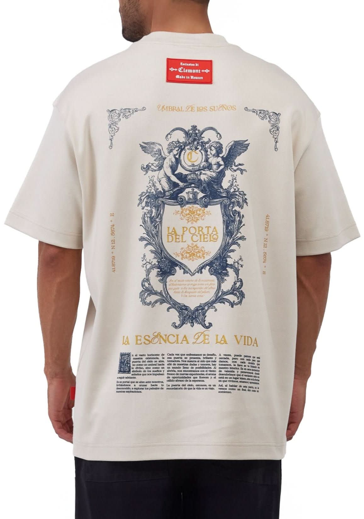 CAMISETA OVERSIZED ELEVARE CREMA CLEMONT - CLEMONT.CO S.A.S.