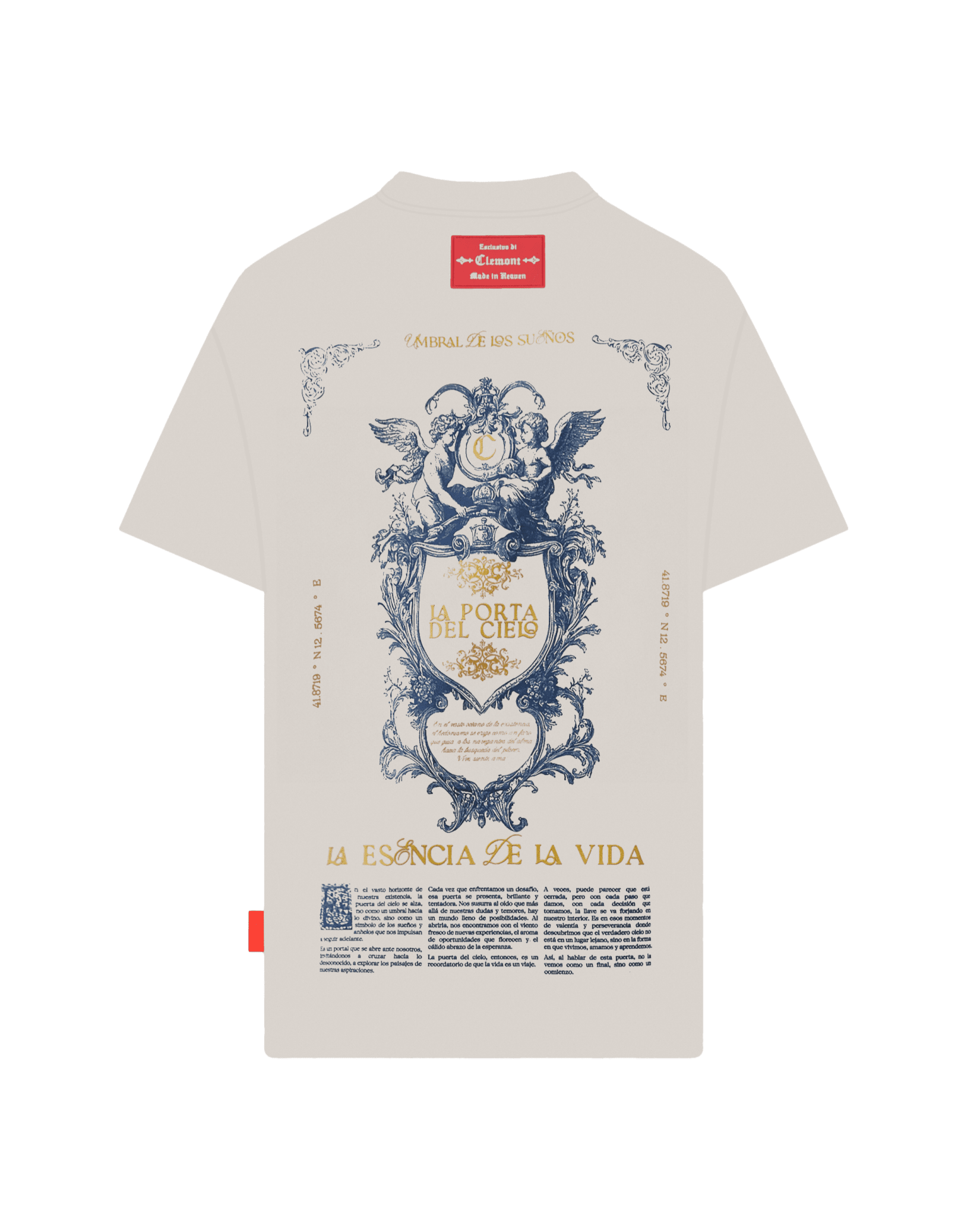 CAMISETA OVERSIZED ELEVARE CREMA CLEMONT - CLEMONT.CO S.A.S.