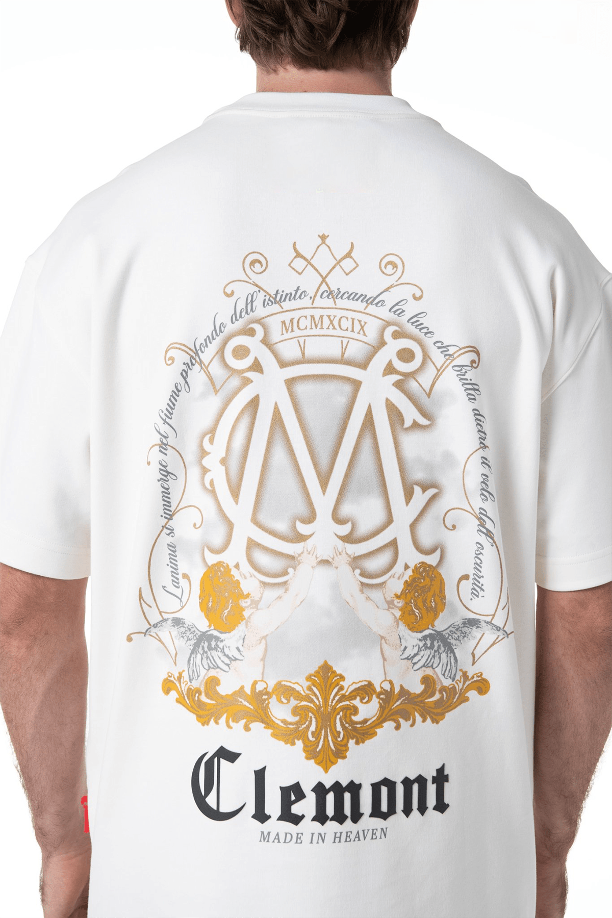 CAMISETA OVERSIZED HOMBRE PALPITARE CREMA CLEMONT - Clemont Oficial