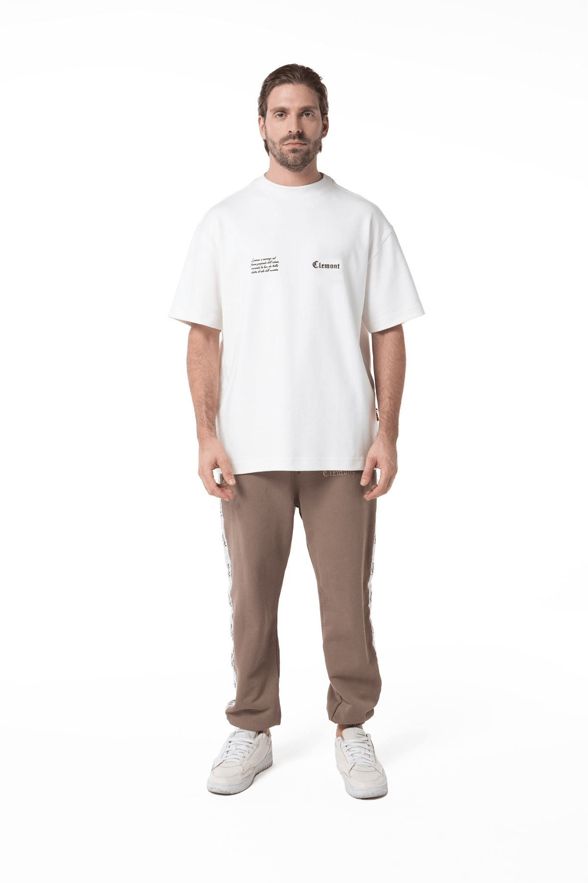 CAMISETA OVERSIZED HOMBRE PALPITARE CREMA CLEMONT - Clemont Oficial