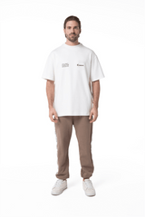 CAMISETA OVERSIZED HOMBRE PALPITARE CREMA CLEMONT - Clemont Oficial
