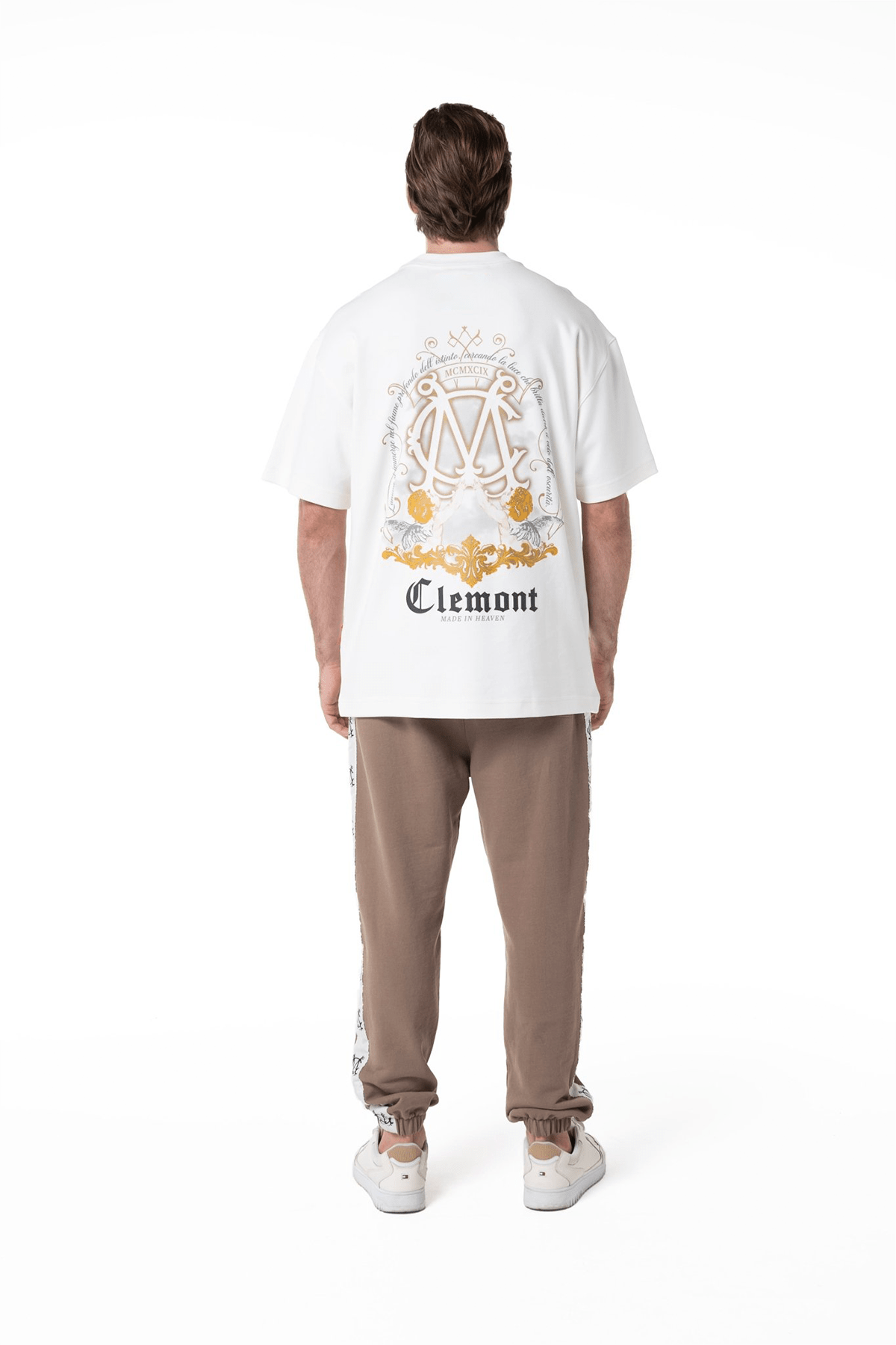 CAMISETA OVERSIZED HOMBRE PALPITARE CREMA CLEMONT - Clemont Oficial
