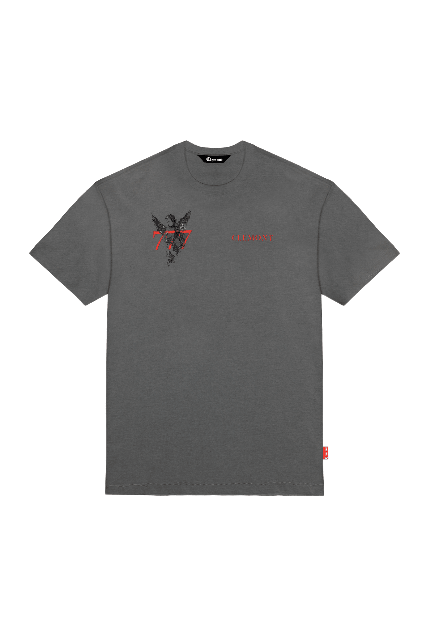 CAMISETA OVERSIZED HOMBRE PROMESSA GRIS OSCURO CLEMONT - Clemont Oficial