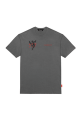 CAMISETA OVERSIZED HOMBRE PROMESSA GRIS OSCURO CLEMONT - Clemont Oficial