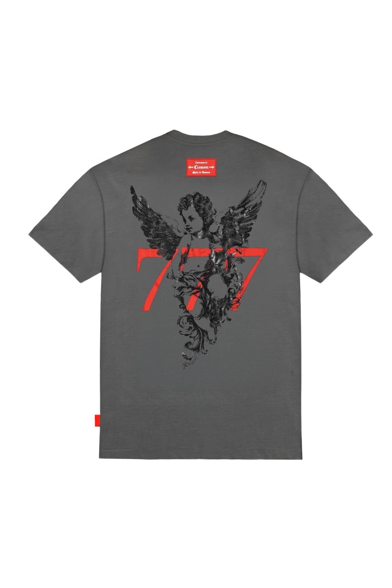 CAMISETA OVERSIZED HOMBRE PROMESSA GRIS OSCURO CLEMONT - Clemont Oficial