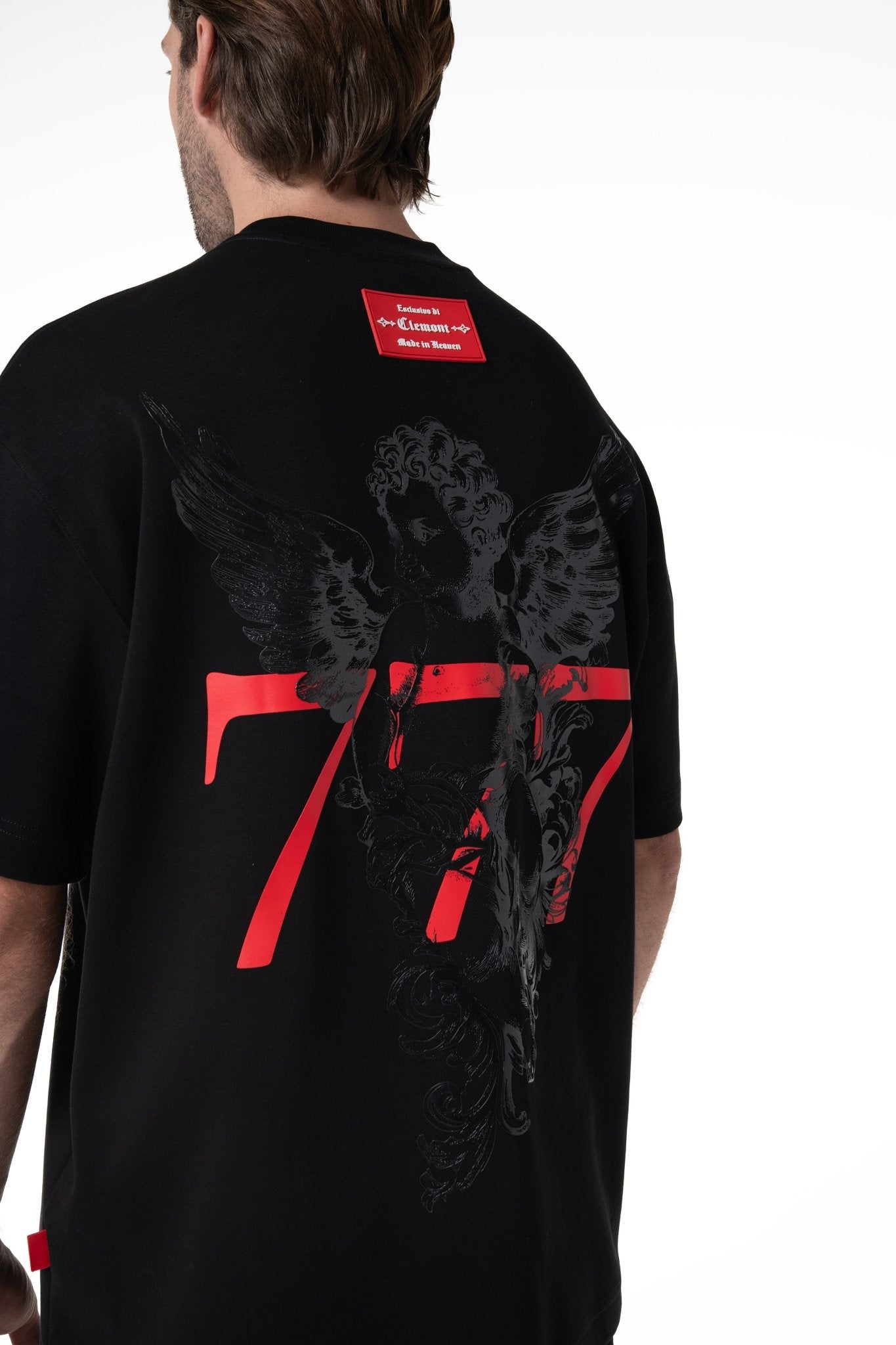 CAMISETA OVERSIZED HOMBRE PROMESSA NEGRO CLEMONT - Clemont Oficial