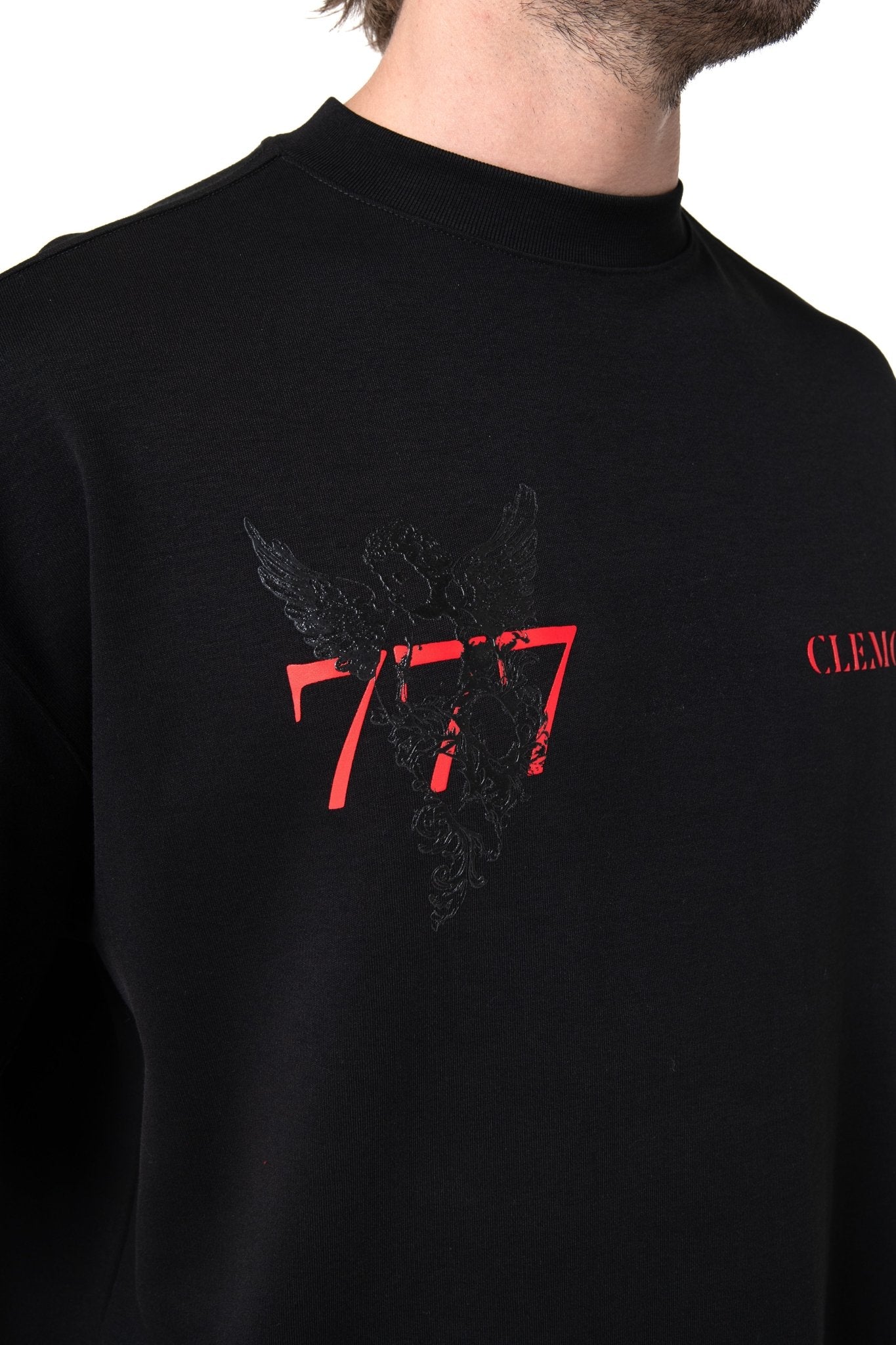CAMISETA OVERSIZED HOMBRE PROMESSA NEGRO CLEMONT - Clemont Oficial