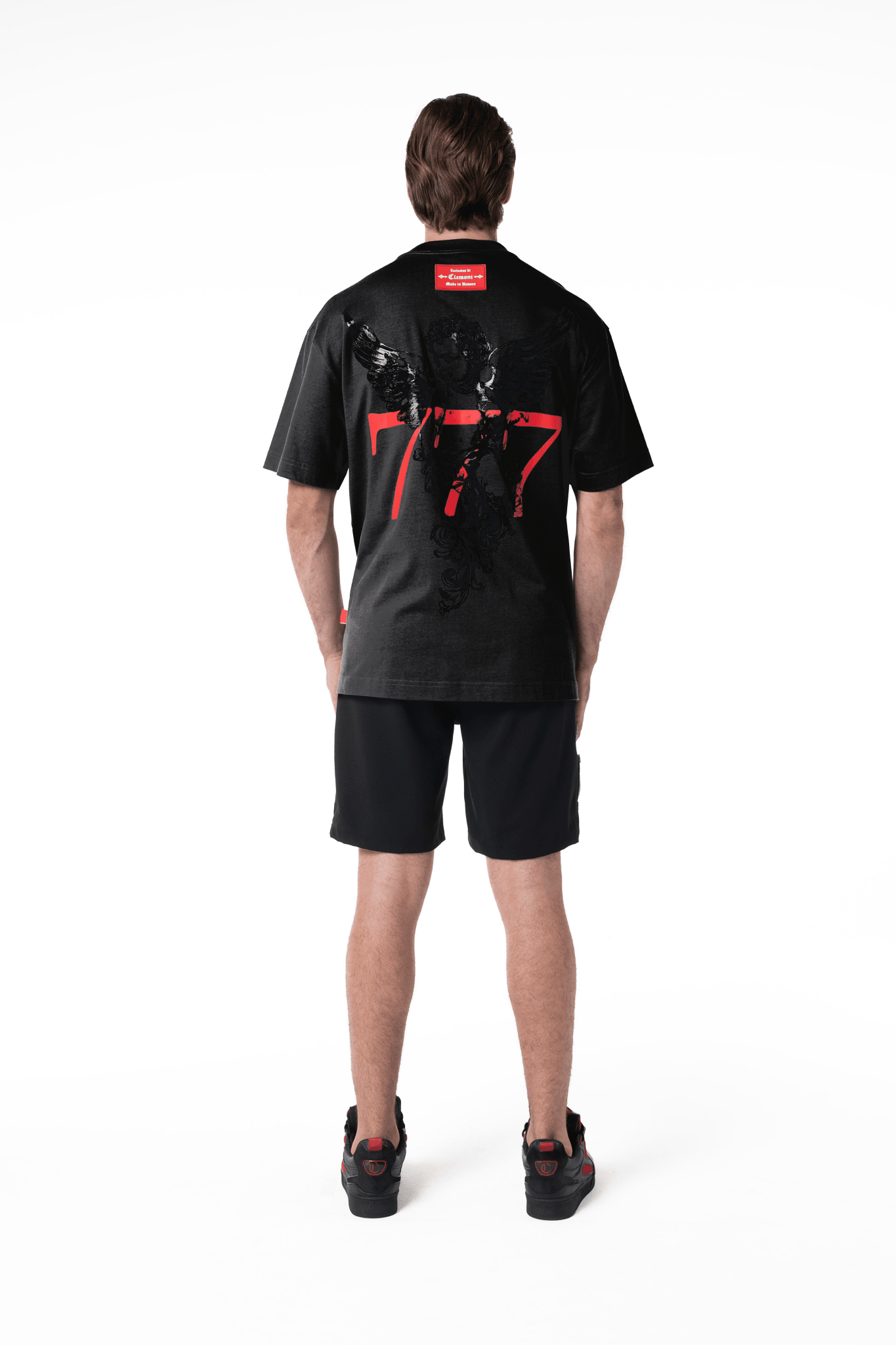 CAMISETA OVERSIZED HOMBRE PROMESSA NEGRO CLEMONT - Clemont Oficial