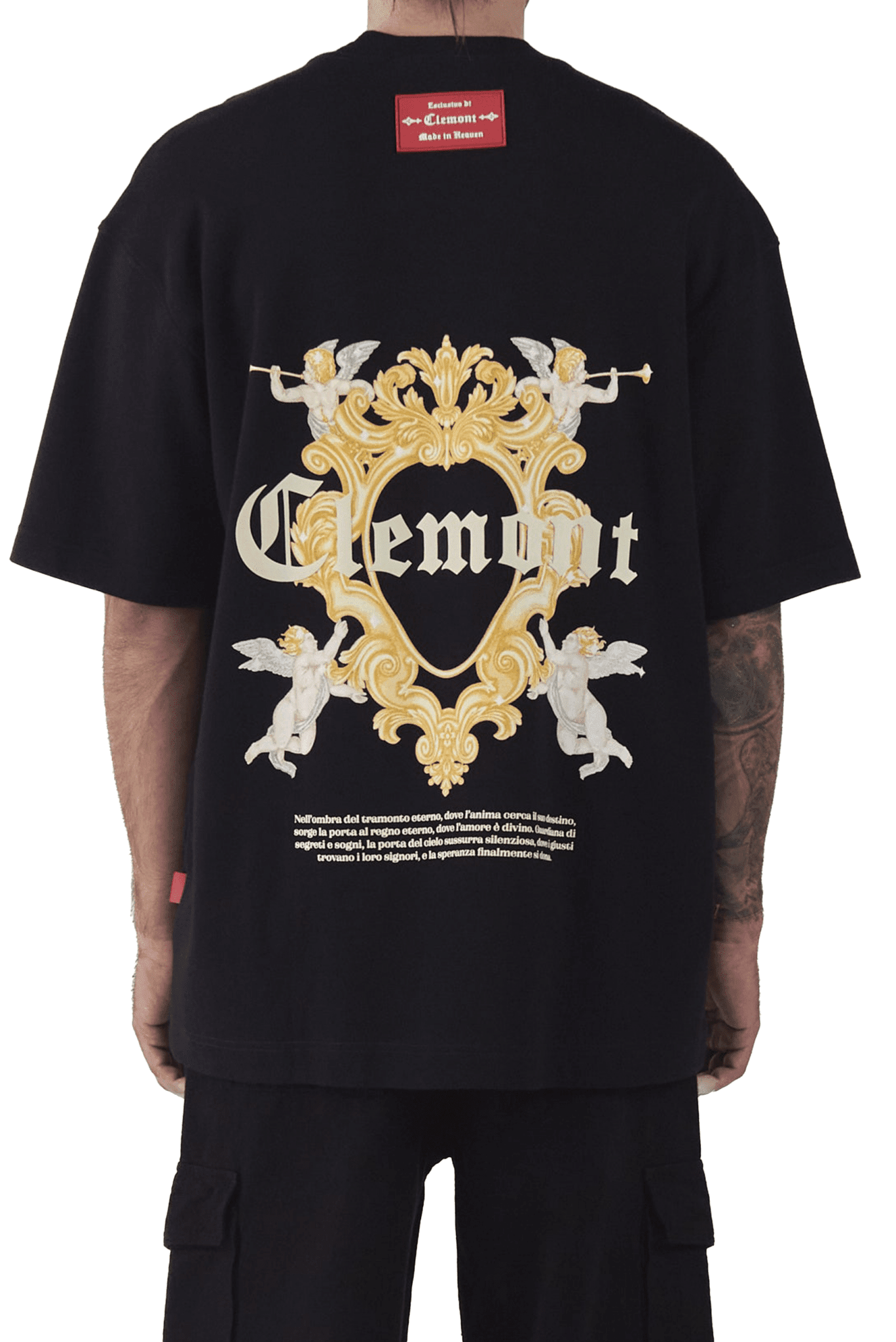 CAMISETA OVERSIZED ILLUMINATO NEGRO CLEMONT - CLEMONT.CO S.A.S.