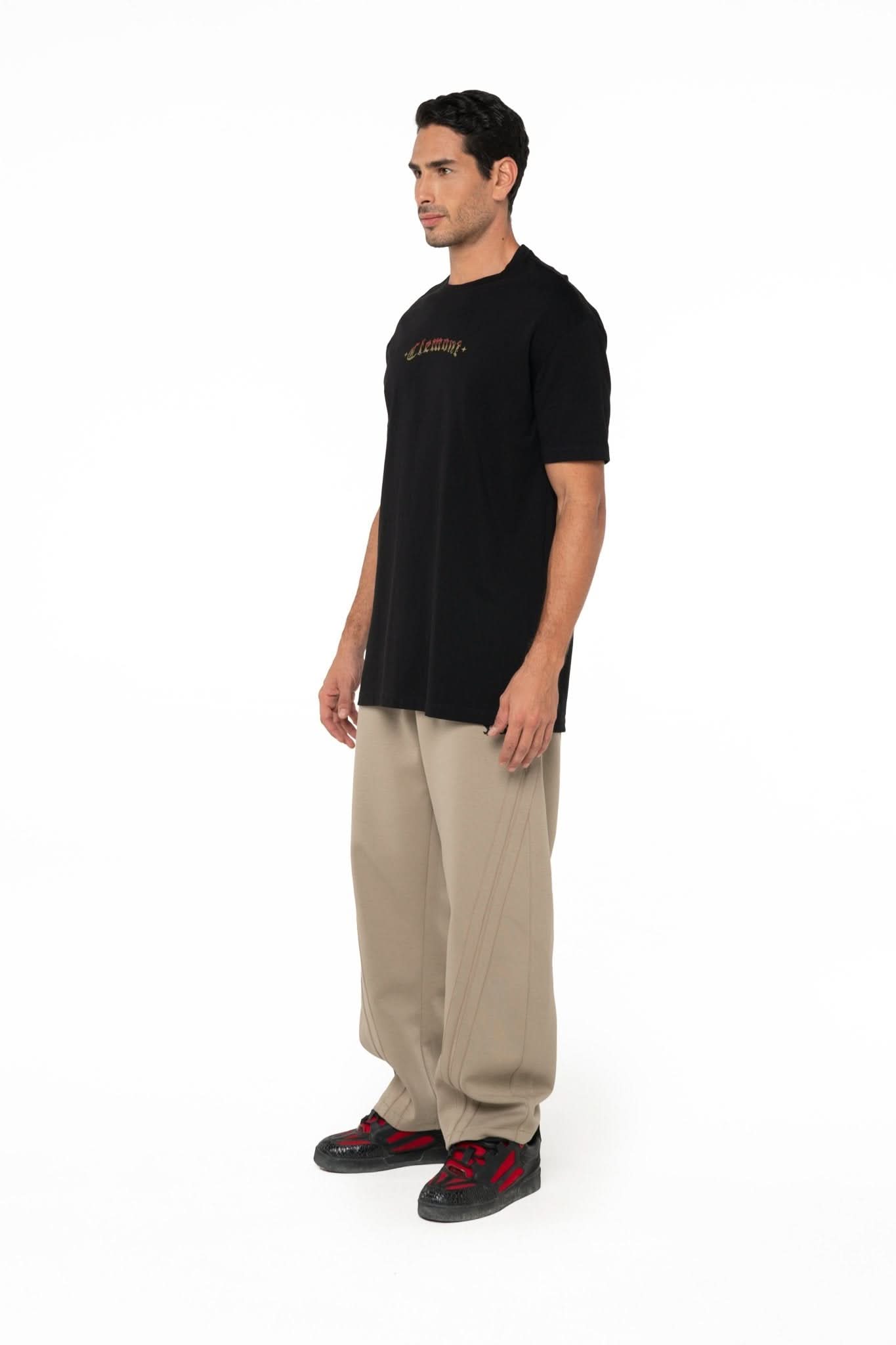 CAMISETA OVERSIZED MASCULINA ABBRACCIO NEGRO CLEMONT - Clemont Oficial