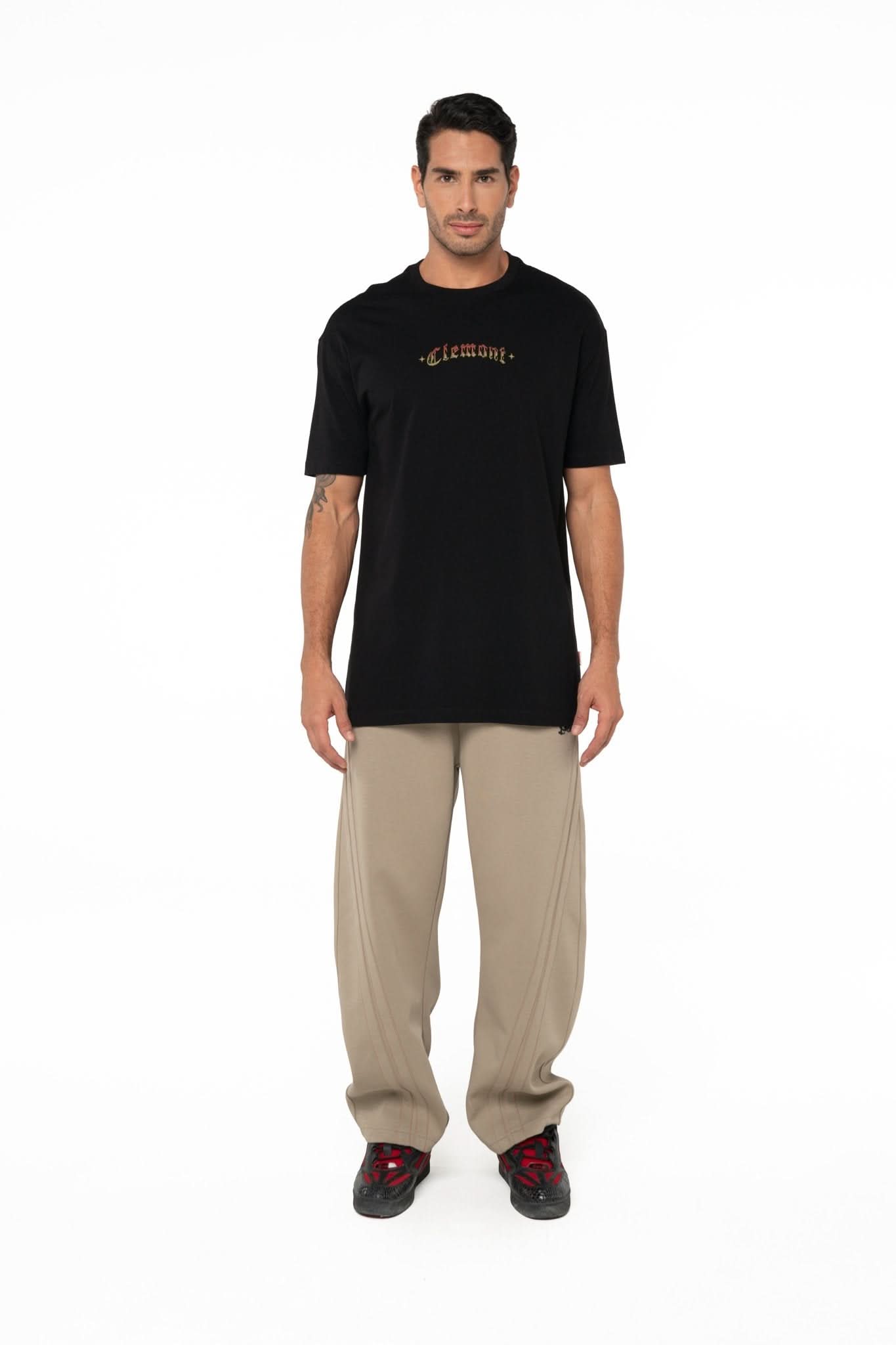 CAMISETA OVERSIZED MASCULINA ABBRACCIO NEGRO CLEMONT - Clemont Oficial