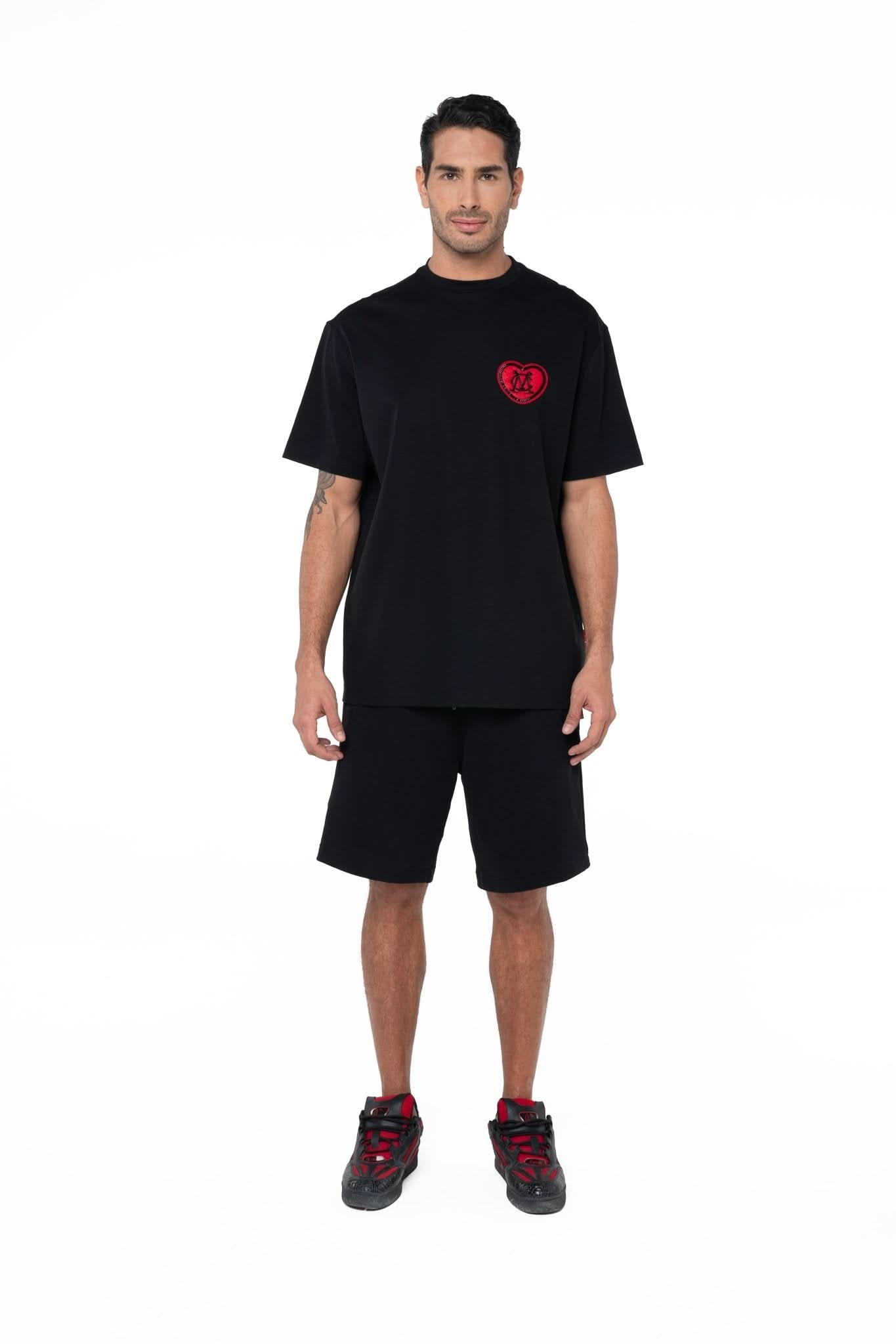 CAMISETA OVERSIZED MASCULINA ACCOGLIENZA NEGRO CLEMONT - Clemont Oficial