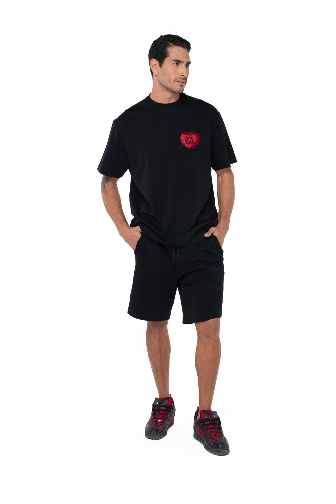 CAMISETA OVERSIZED MASCULINA ACCOGLIENZA NEGRO CLEMONT - Clemont Oficial