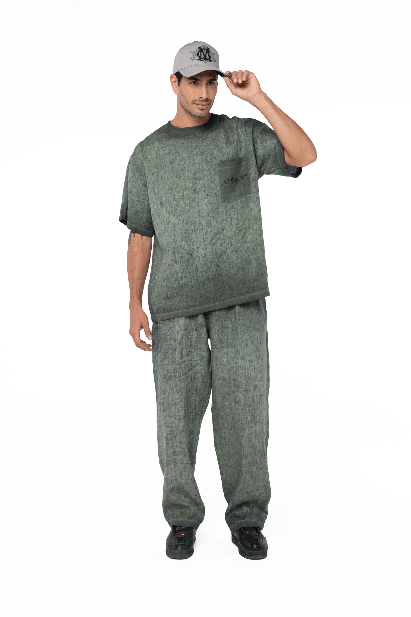 CAMISETA OVERSIZED MASCULINA PETRA VERDE CLEMONT - Clemont Oficial
