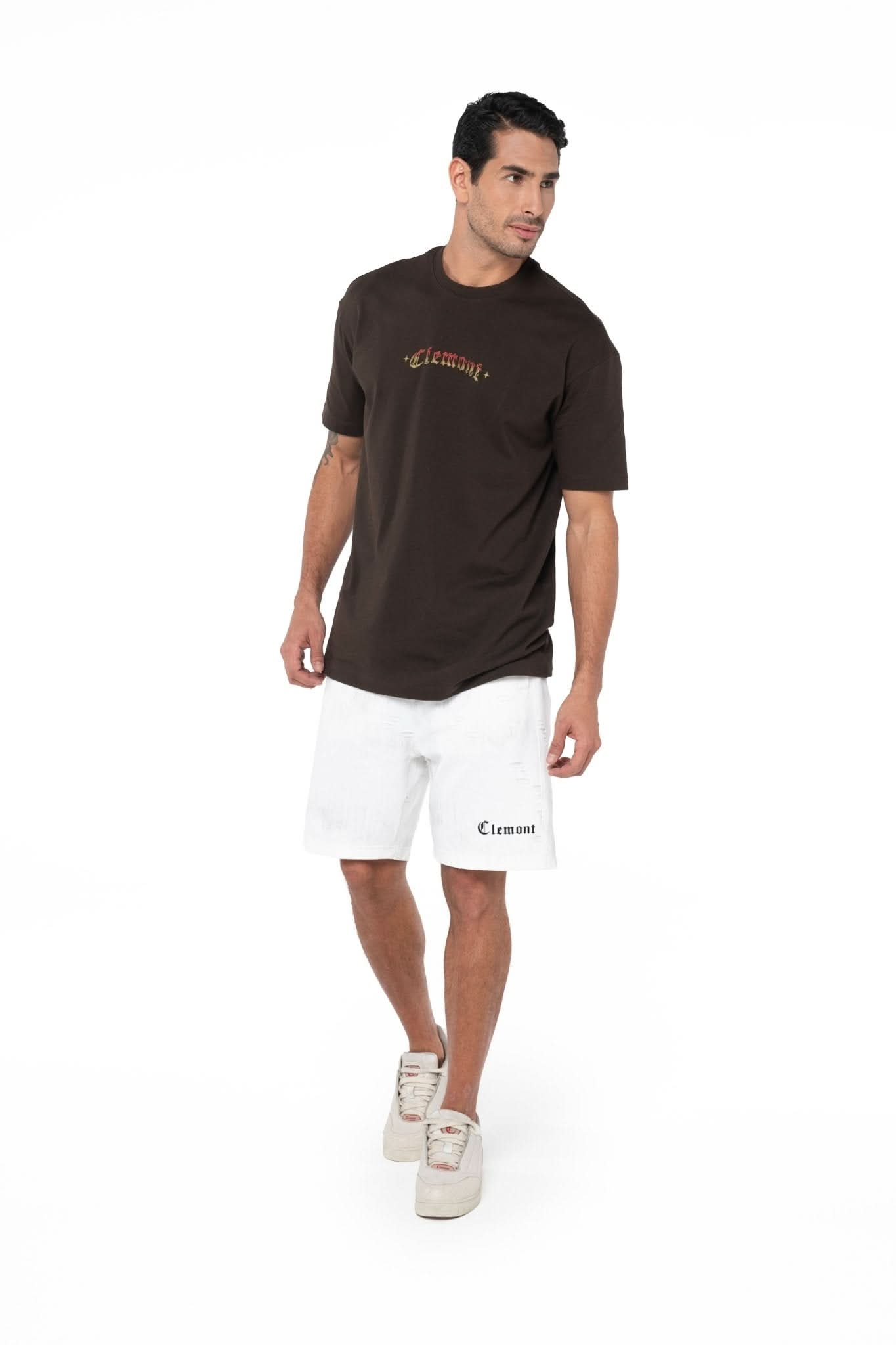 CAMISETA OVERSIZED MASCULINO ABBRACCIO MOCCA CLEMONT - Clemont Oficial