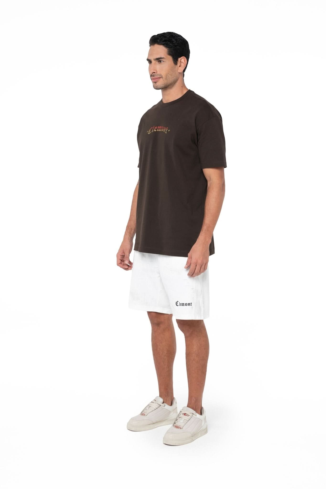 CAMISETA OVERSIZED MASCULINO ABBRACCIO MOCCA CLEMONT - Clemont Oficial