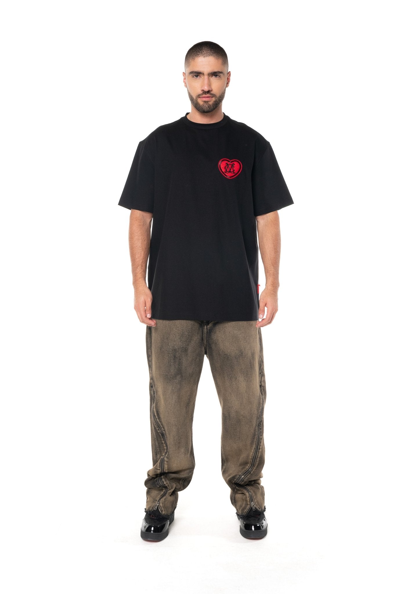 CAMISETA OVERSIZED MASCULINO ACCOGLIENZA NEGRO CLEMONT - Clemont Oficial