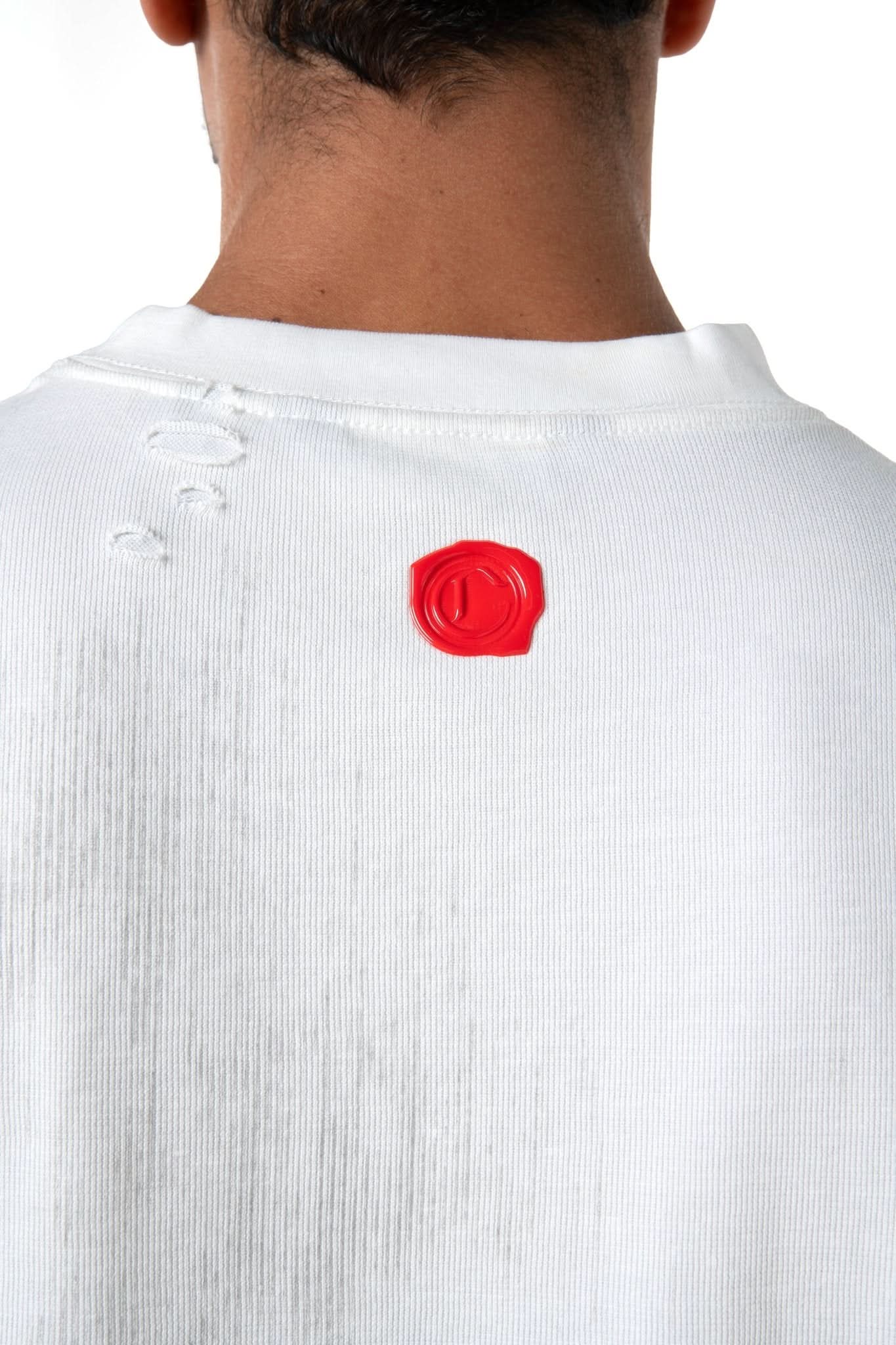 CAMISETA OVERSIZED MASCULINO ESTIVO CREMA/NEGRO CLEMONT - Clemont Oficial