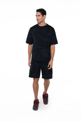 CAMISETA OVERSIZED MASCULINO ESTIVO NEGRO/SILVER CLEMONT - Clemont Oficial