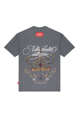 CAMISETA OVERSIZED MASCULINO FILIGRANA GRIS OSCURO CLEMONT - CLEMONT.CO S.A.S.