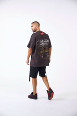 CAMISETA OVERSIZED MASCULINO FILIGRANA MOCCA CLEMONT - CLEMONT.CO S.A.S.