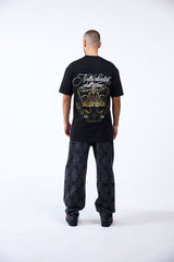 CAMISETA OVERSIZED MASCULINO FILIGRANA NEGRO CLEMONT - Clemont Oficial