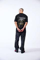 CAMISETA OVERSIZED MASCULINO FILIGRANA NEGRO CLEMONT - Clemont Oficial