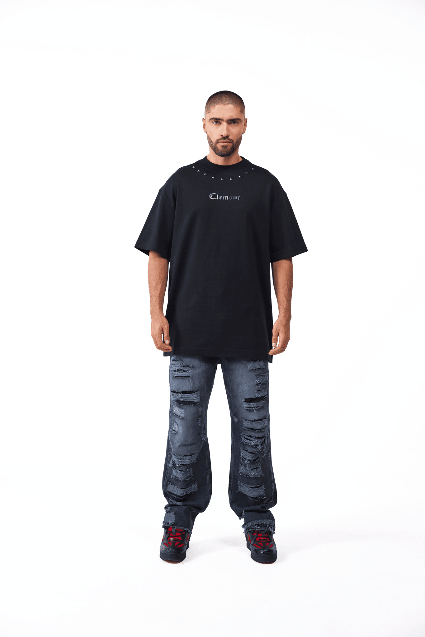 CAMISETA OVERSIZED MASCULINO METAMORFOSI NEGRO CLEMONT - CLEMONT.CO S.A.S.