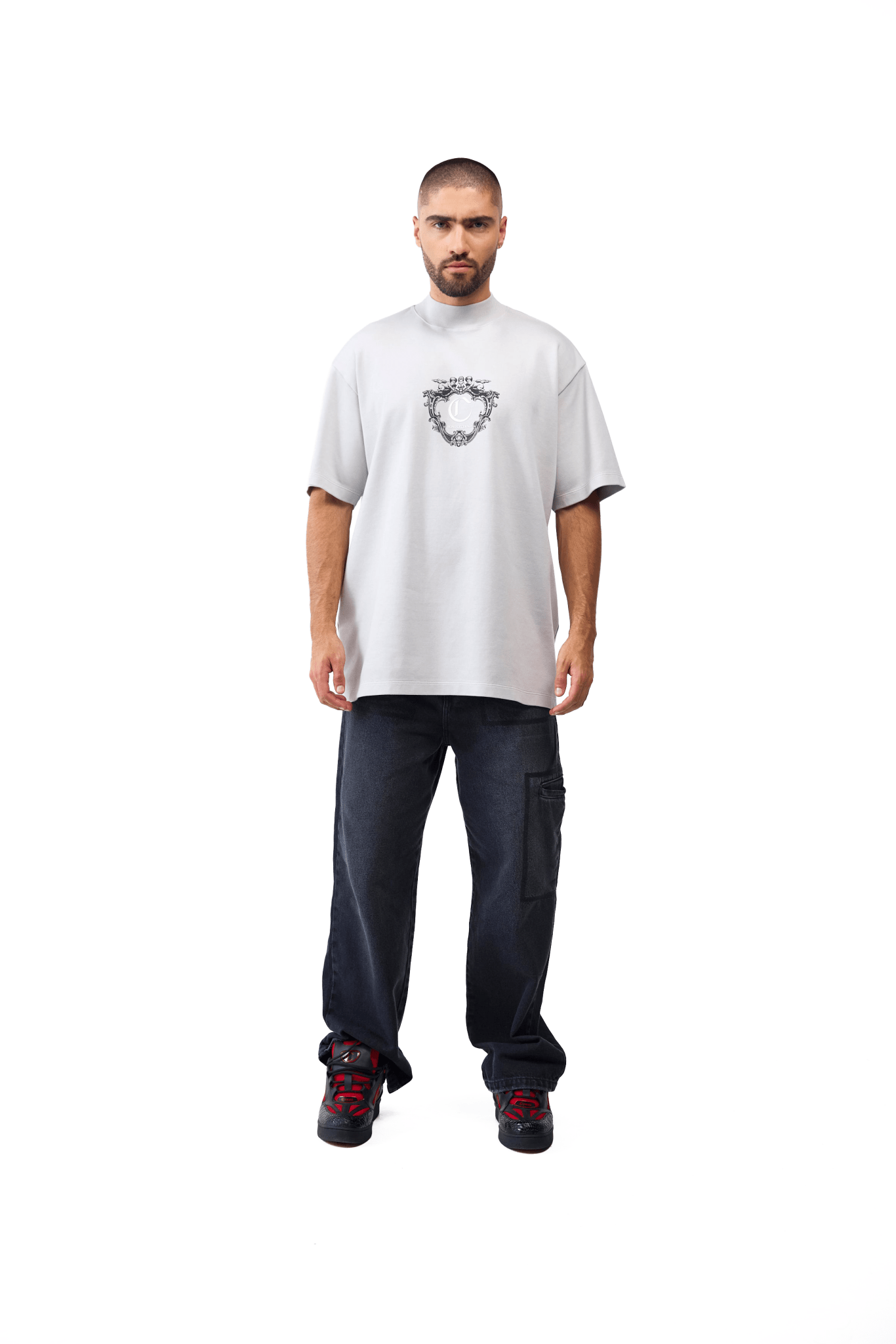 CAMISETA OVERSIZED MASCULINO MIRABILE GRIS CLEMONT - CLEMONT.CO S.A.S.