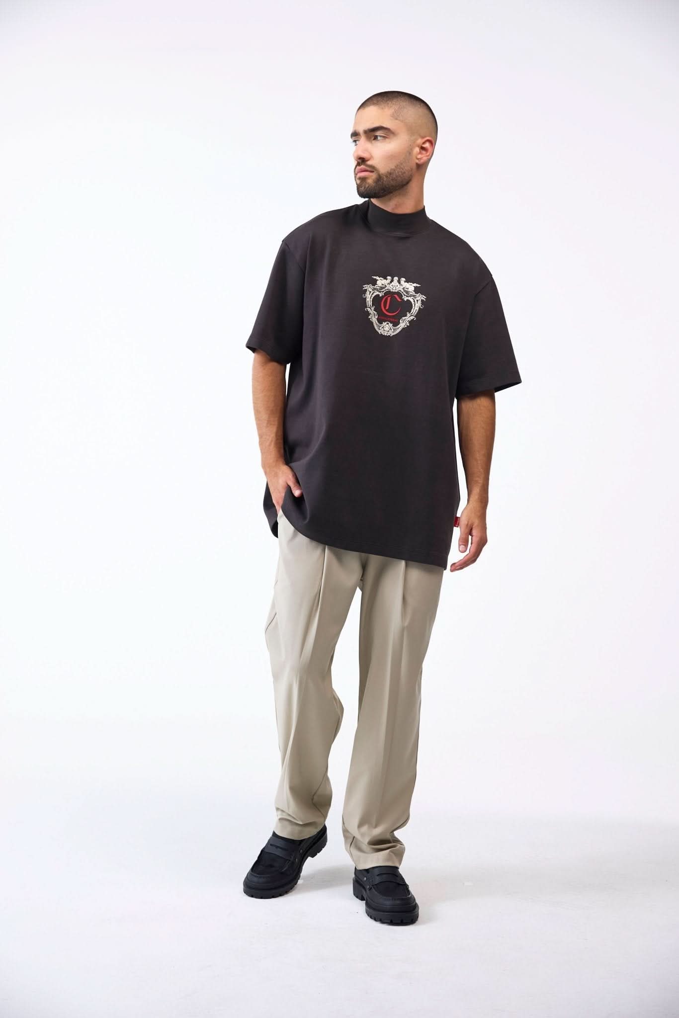 CAMISETA OVERSIZED MASCULINO MIRABILE MOCCA CLEMONT - CLEMONT.CO S.A.S.