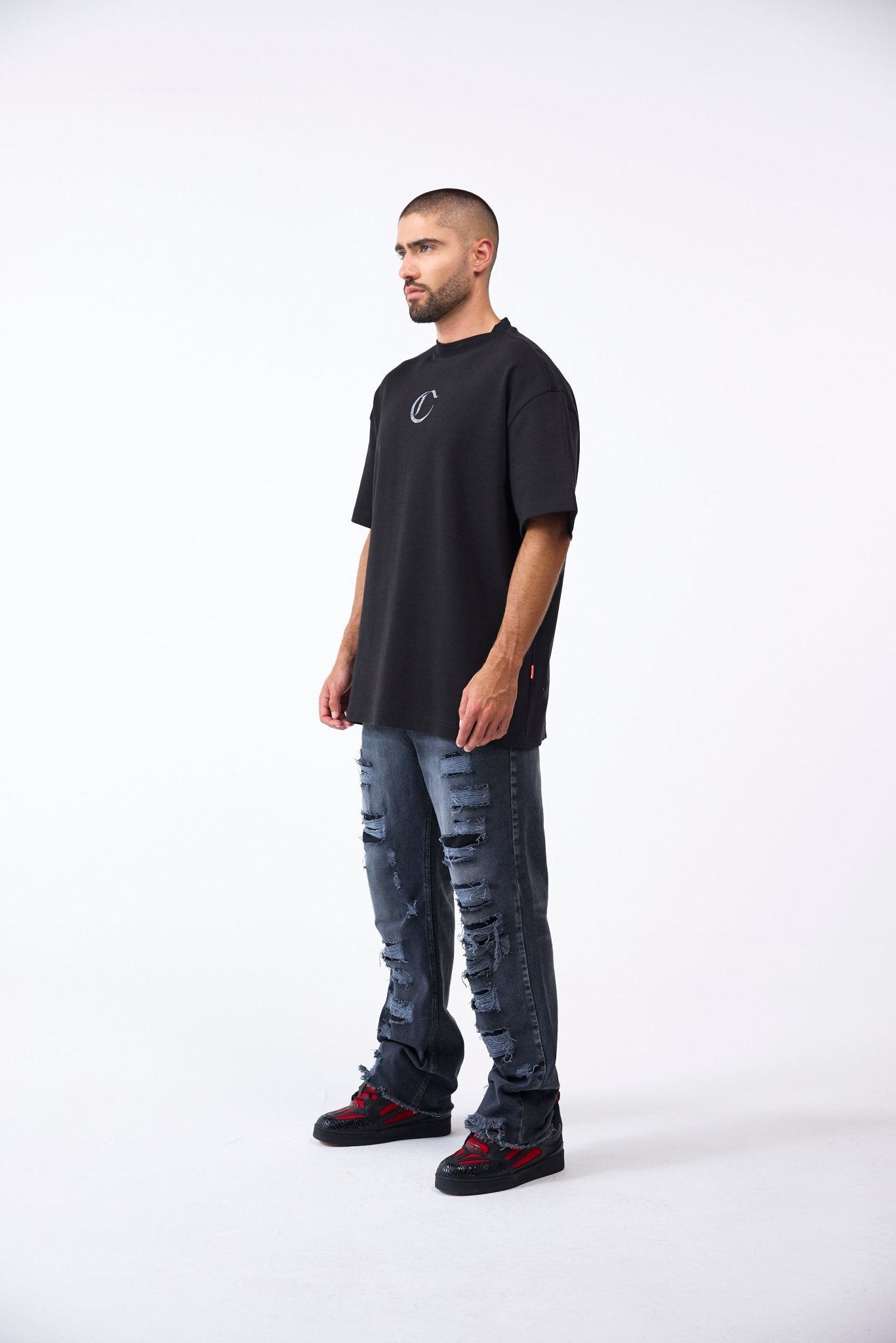 CAMISETA OVERSIZED MASCULINO NOCTURNA NEGRO CLEMONT - CLEMONT.CO S.A.S.