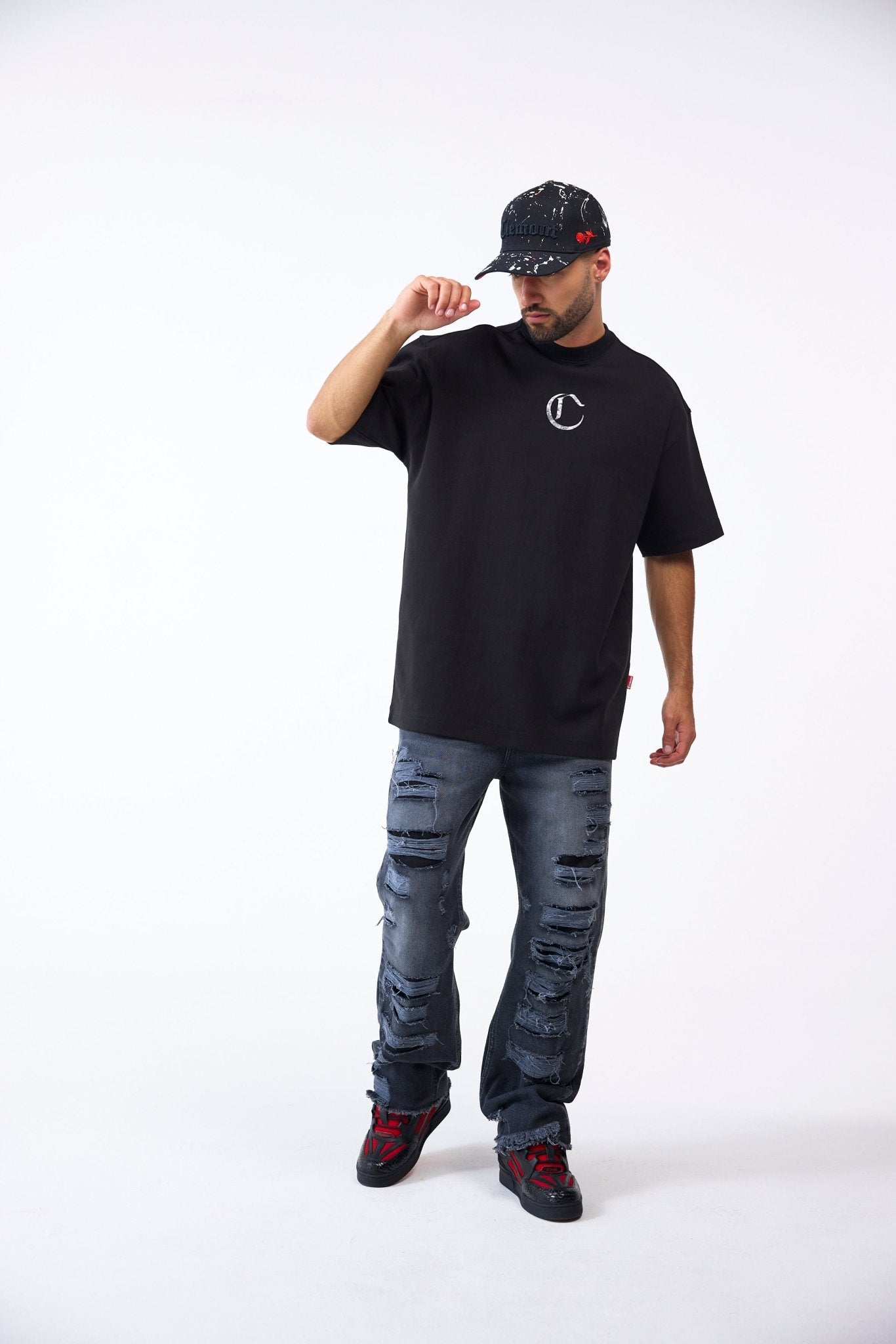 CAMISETA OVERSIZED MASCULINO NOCTURNA NEGRO CLEMONT - CLEMONT.CO S.A.S.