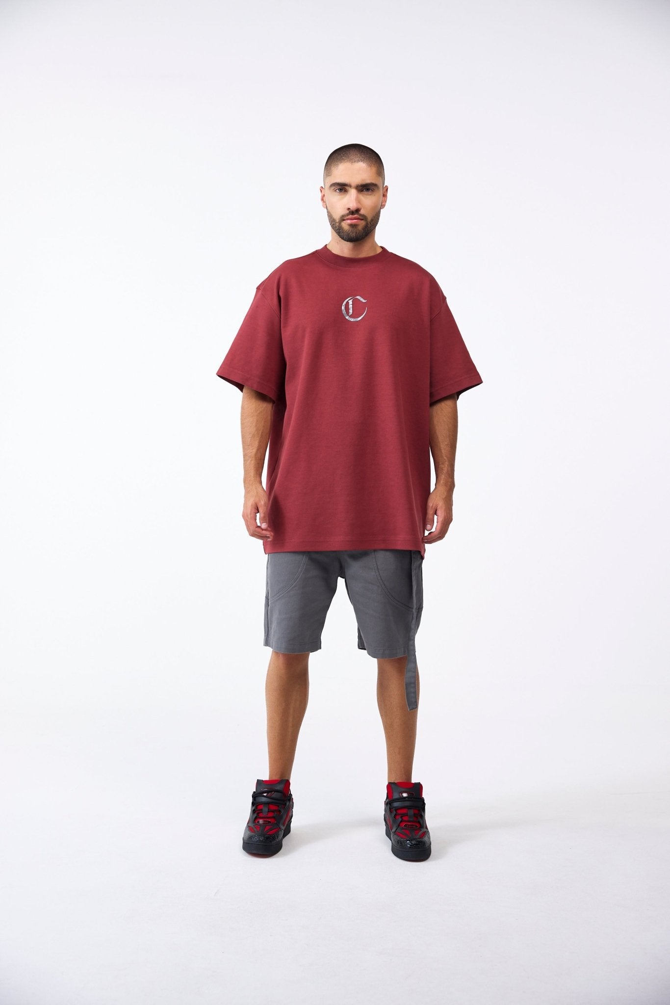 CAMISETA OVERSIZED MASCULINO NOCTURNA VINOTINTO CLEMONT - CLEMONT.CO S.A.S.