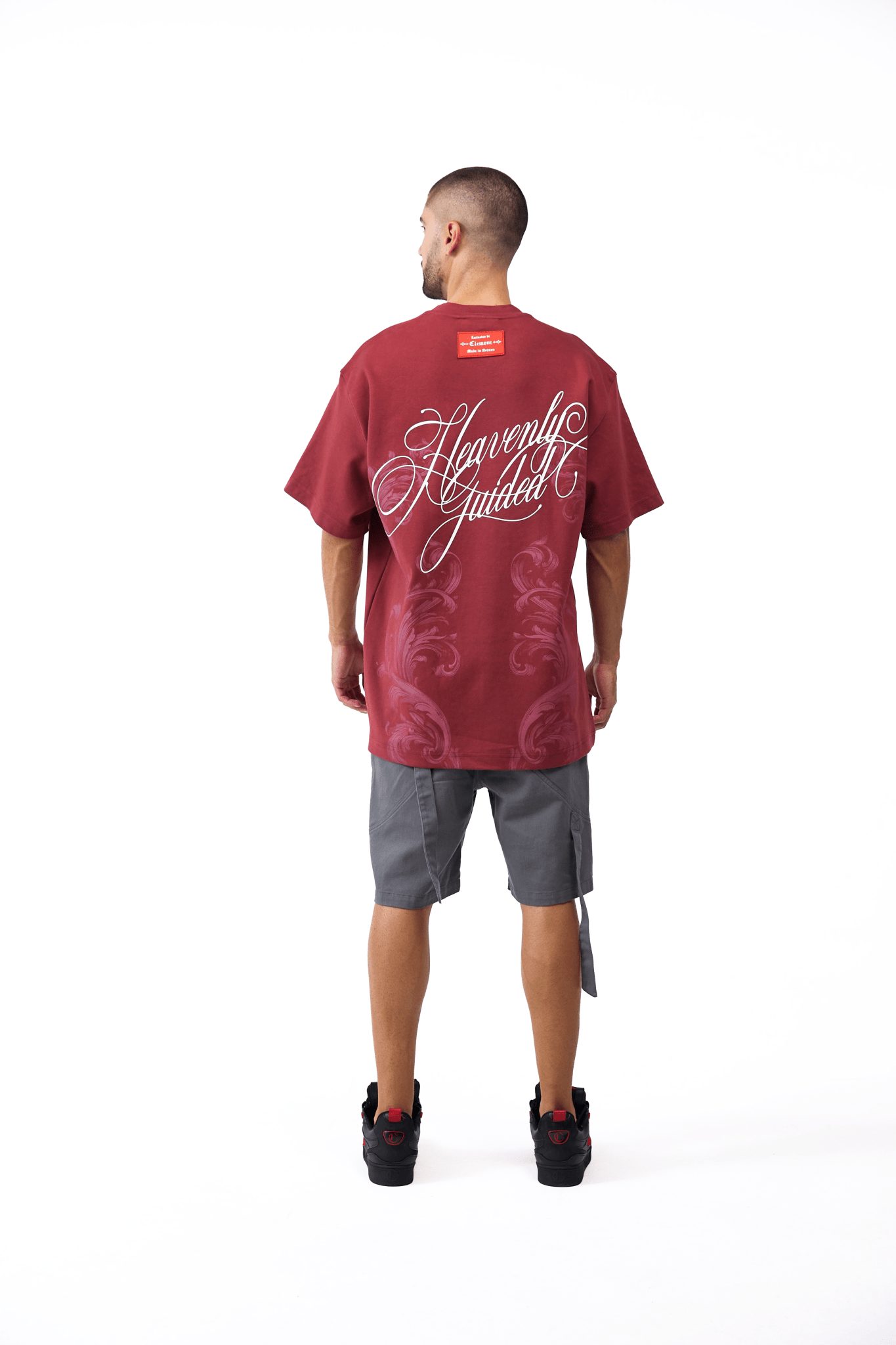 CAMISETA OVERSIZED MASCULINO NOCTURNA VINOTINTO CLEMONT - CLEMONT.CO S.A.S.