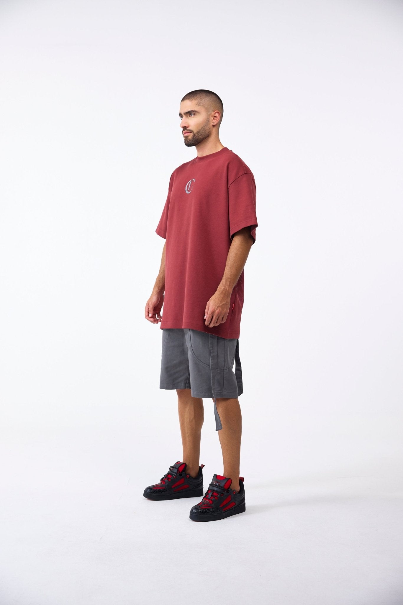 CAMISETA OVERSIZED MASCULINO NOCTURNA VINOTINTO CLEMONT - CLEMONT.CO S.A.S.