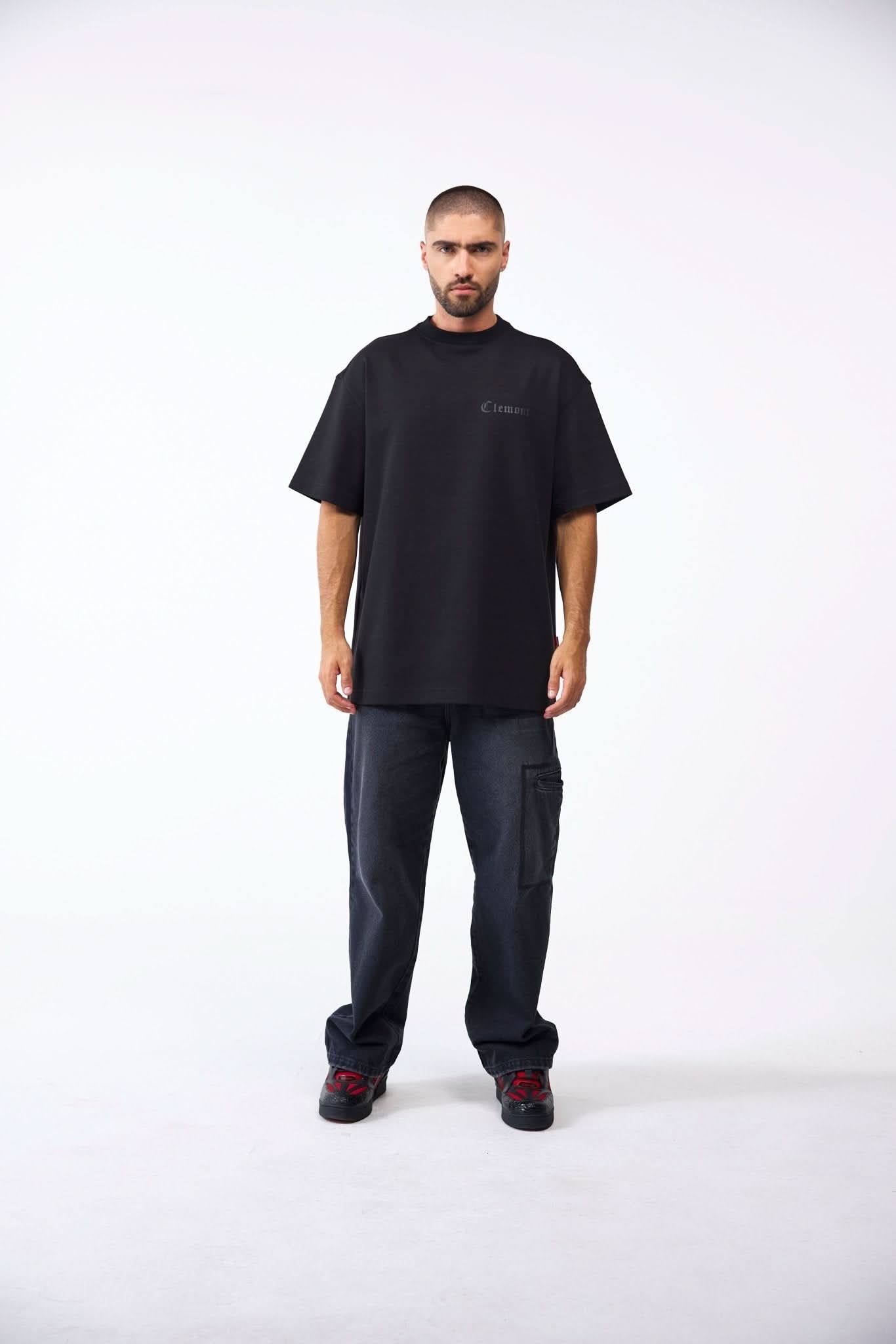 CAMISETA OVERSIZED MASCULINO ONIRICO NEGRO CLEMONT - CLEMONT.CO S.A.S.