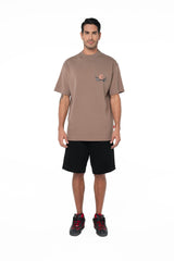 CAMISETA OVERSIZED MASCULINO PASSAGGIO TAUPE CLEMONT - Clemont Oficial