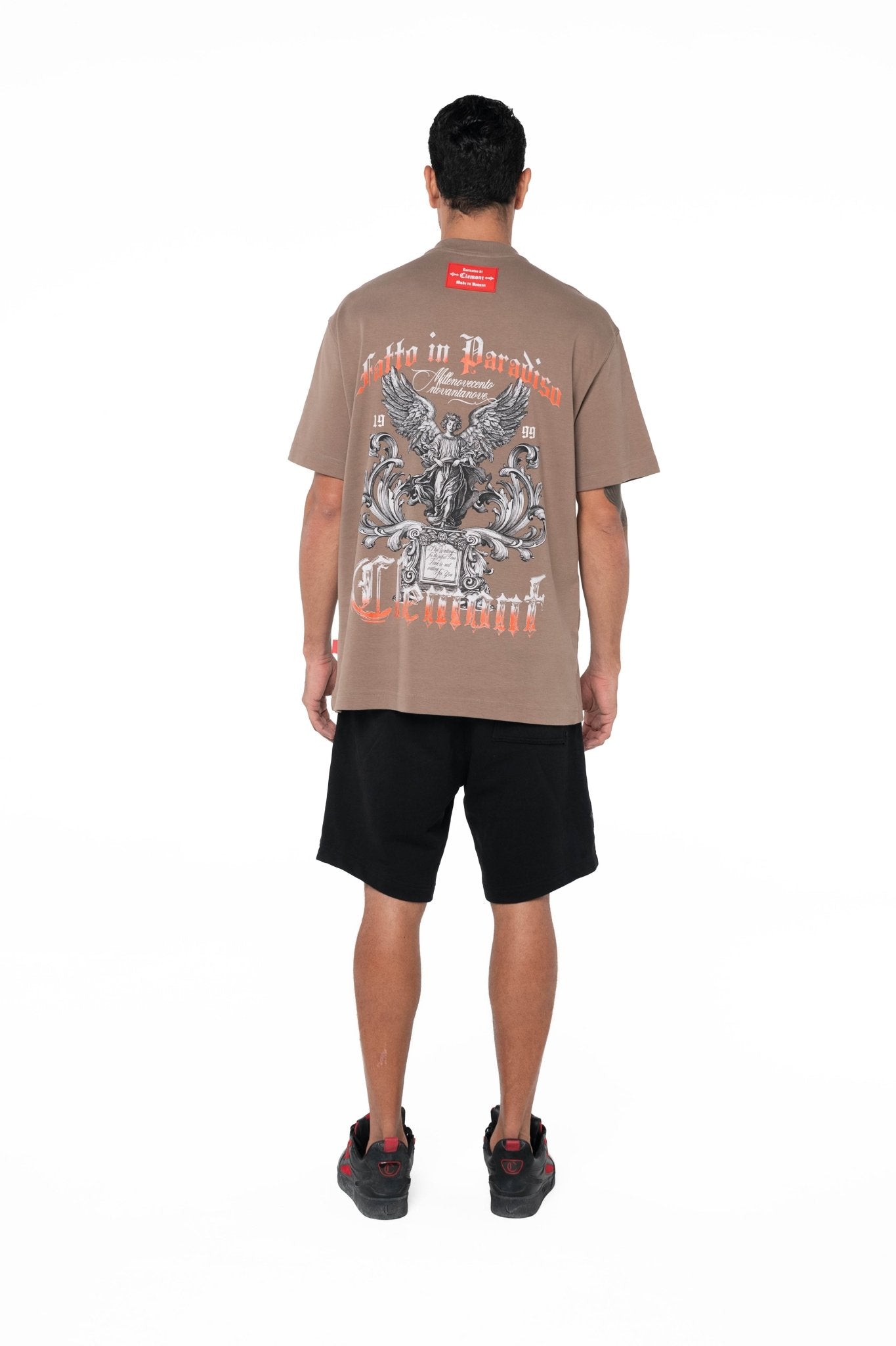 CAMISETA OVERSIZED MASCULINO PASSAGGIO TAUPE CLEMONT - Clemont Oficial