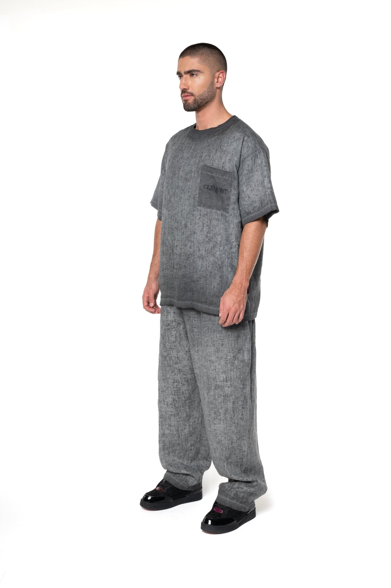 CAMISETA OVERSIZED MASCULINO PETRA NEGRO CLEMONT - Clemont Oficial