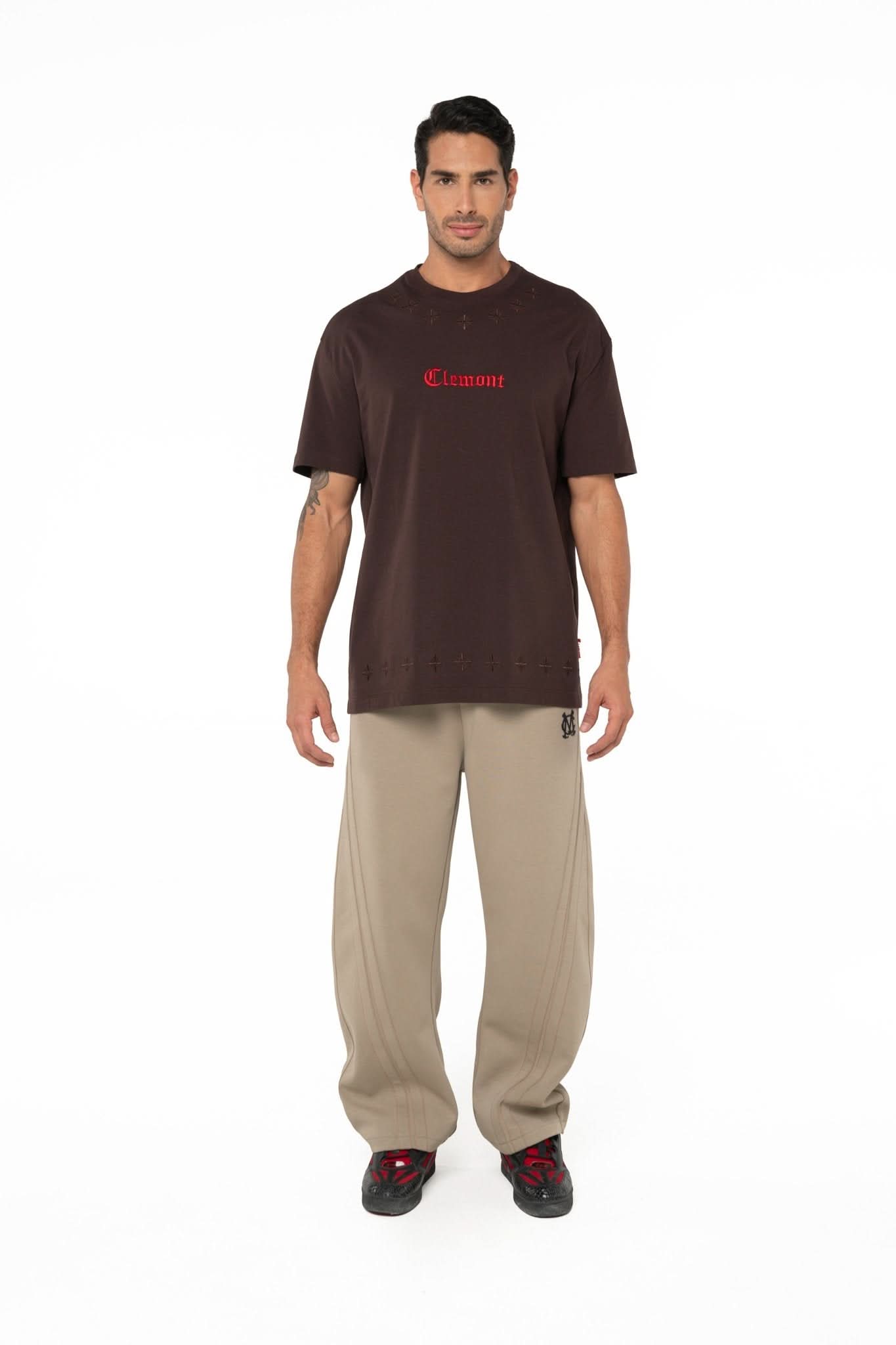 CAMISETA SEMI OVERSIZED MASCULINO AFFIDARE MOCCA CLEMONT - Clemont Oficial