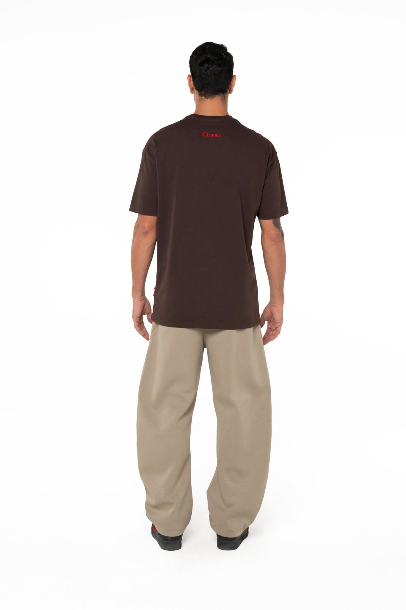 CAMISETA SEMI OVERSIZED MASCULINO AFFIDARE MOCCA CLEMONT - Clemont Oficial