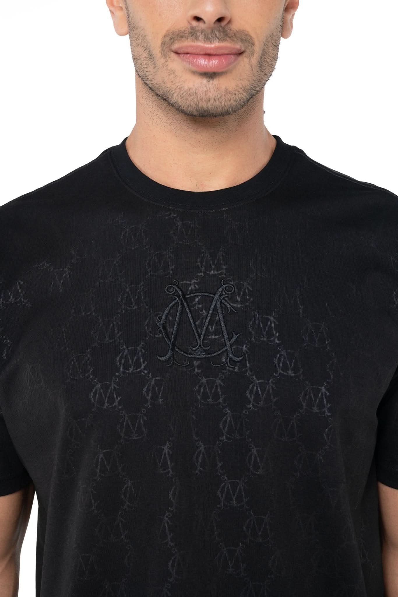 CAMISETA SEMI OVERSIZED MASCULINO ARGILLA NEGRO CLEMONT - Clemont Oficial