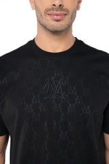 CAMISETA SEMI OVERSIZED MASCULINO ARGILLA NEGRO CLEMONT - Clemont Oficial