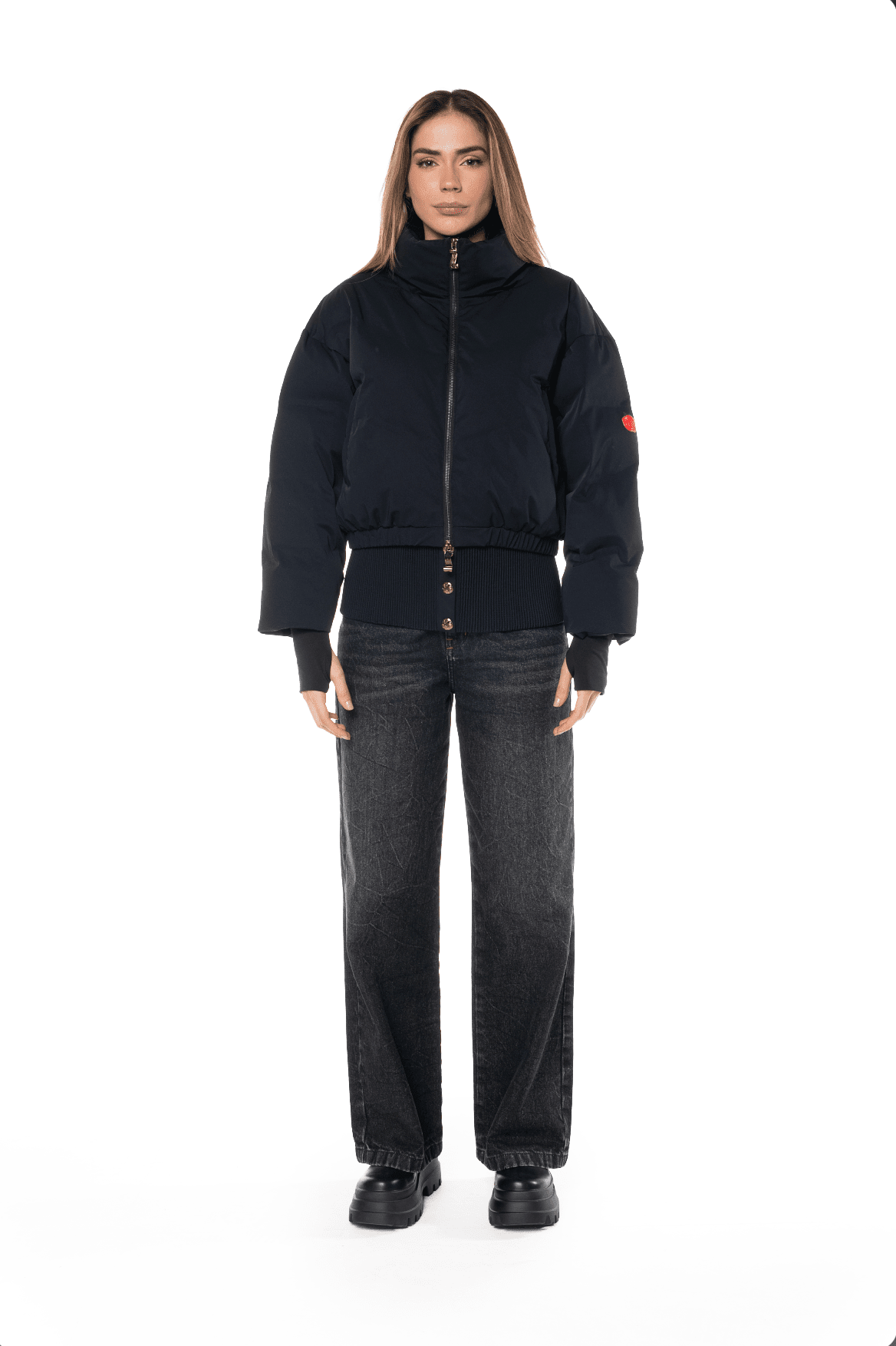 CHAQUETA CROP LYRA NEGRO FEMENINO CLEMONT - CLEMONT.CO S.A.S.