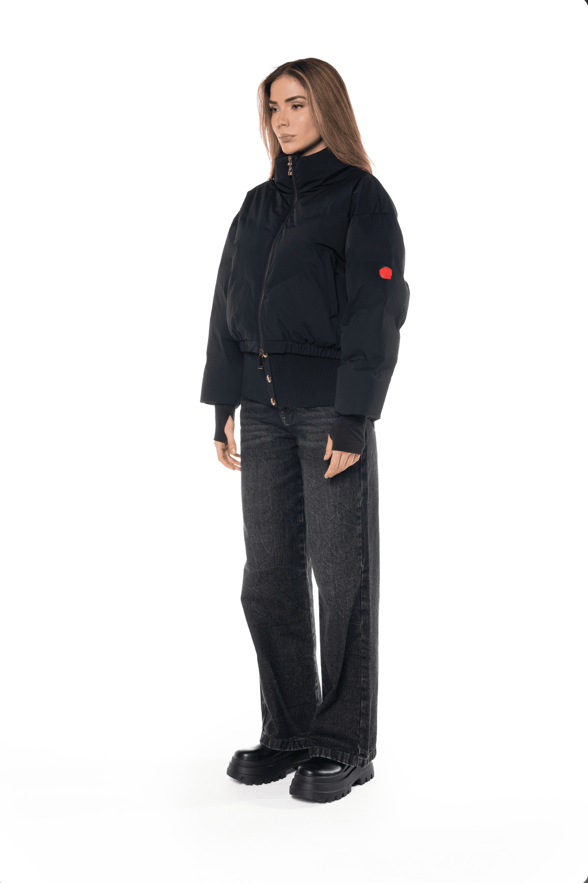 CHAQUETA CROP LYRA NEGRO FEMENINO CLEMONT - CLEMONT.CO S.A.S.