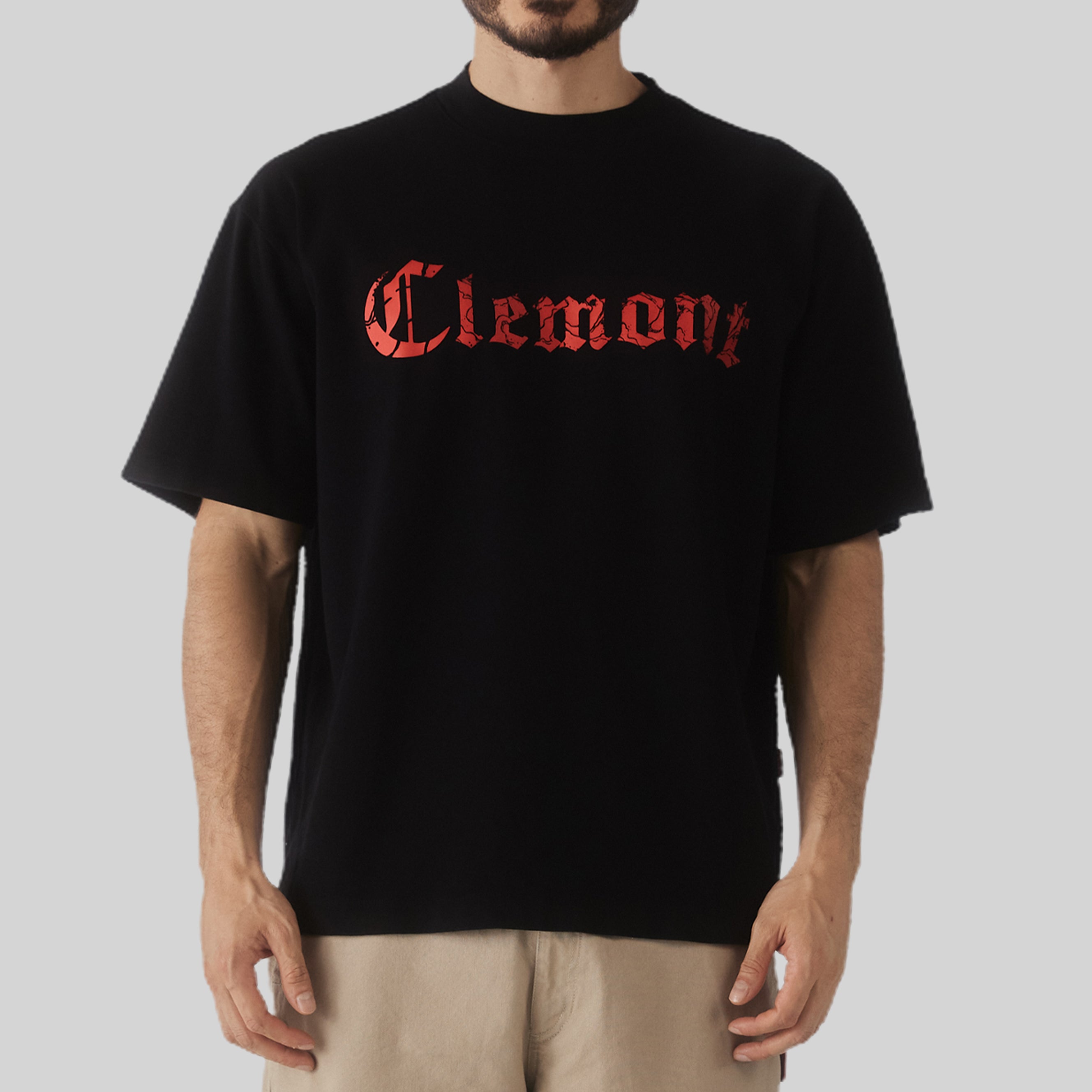 CAMISETA OVERSIZED MASSAGERO NEGRO CLEMONT