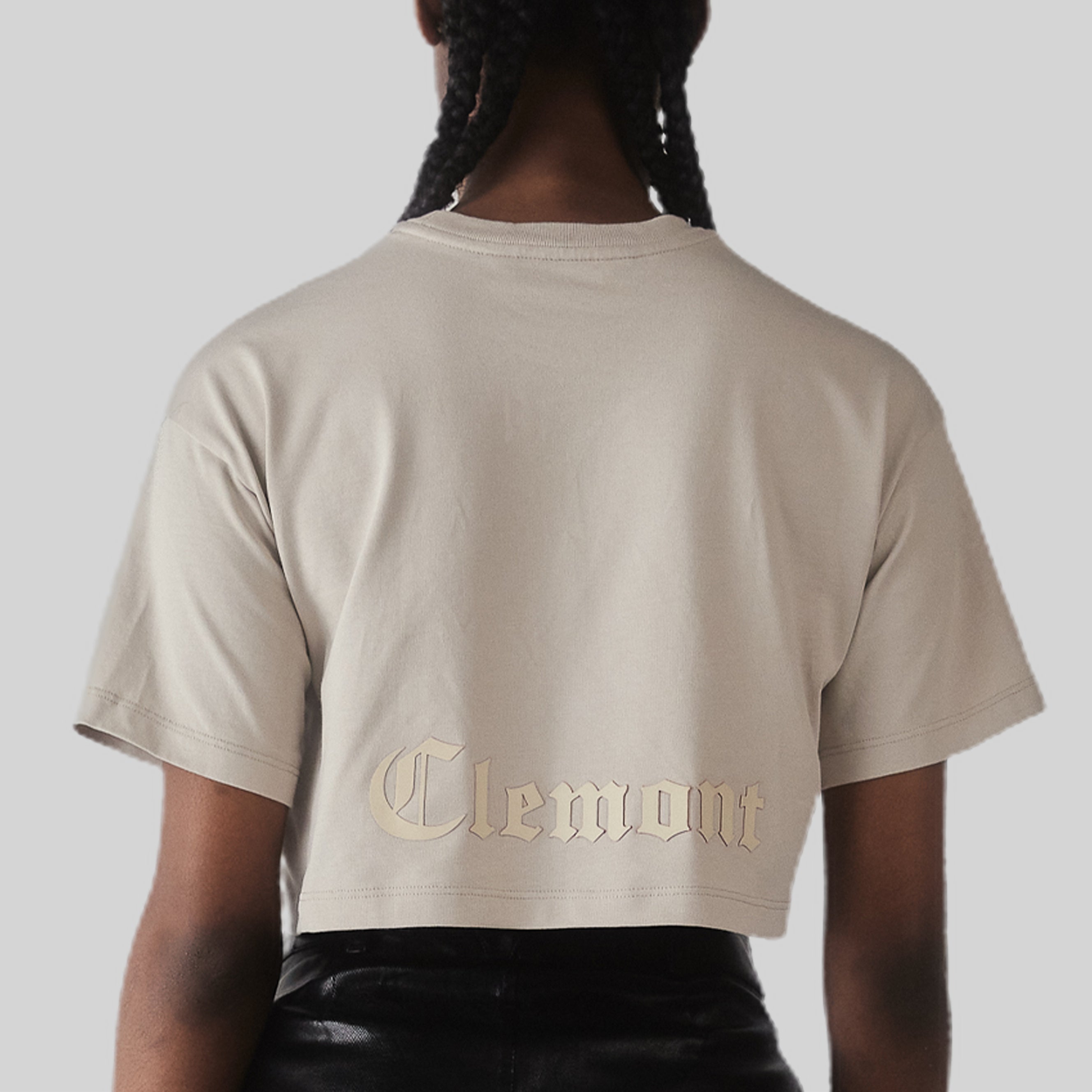 CROP TOP OVERSIZED FIUME SILVER CLEMONT