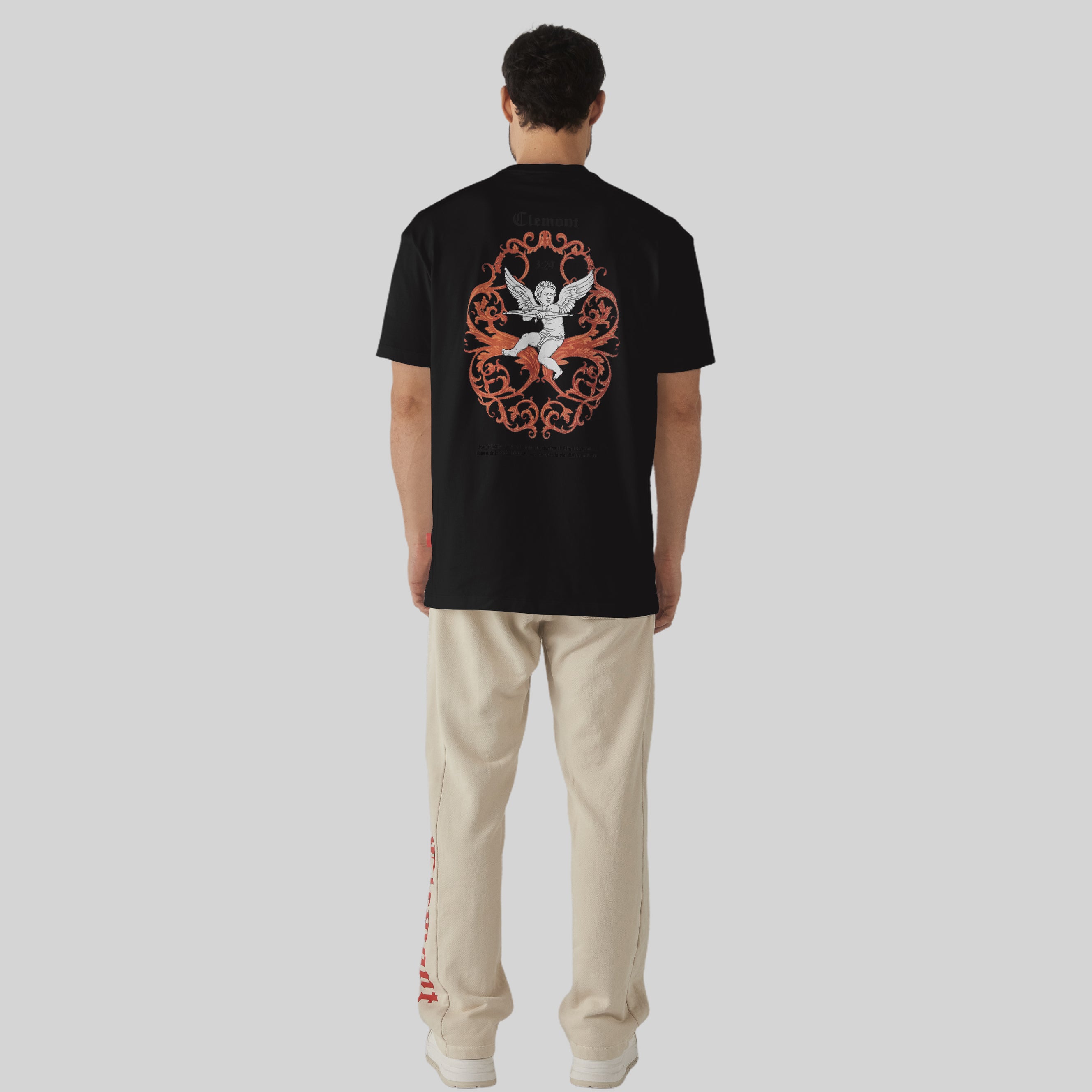 CAMISETA SPIRITUALE NEGRO CLEMONT